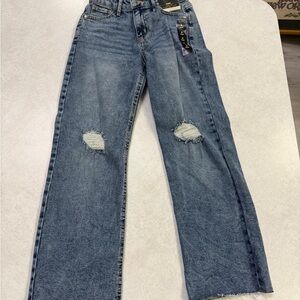Classic Blue Distressed Girl Jeans size 8